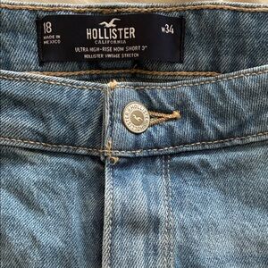 Hollister Women's Light Blue Jean Shorts